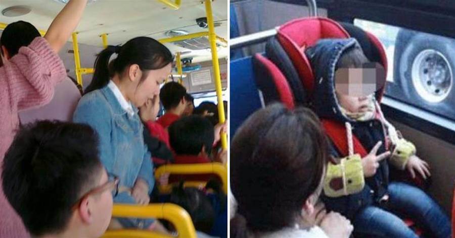 4歲女兒公交車上被逼讓座「孩子你起來，阿姨站著很累」，媽媽一句話霸氣回懟！乘客：干得漂亮