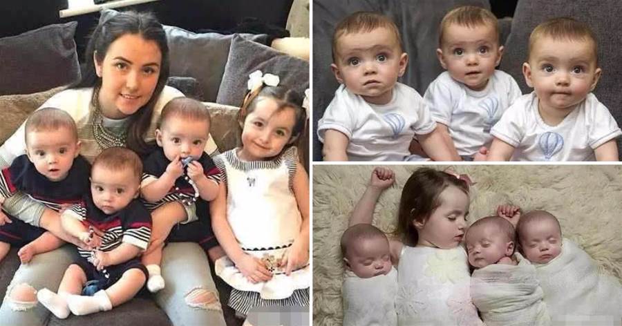 太神奇了！23歲的英國媽媽生下三胞胎兒子，10個月后醫生發現「驚人秘密」：二億分之一的幾率，比中樂透都要難
